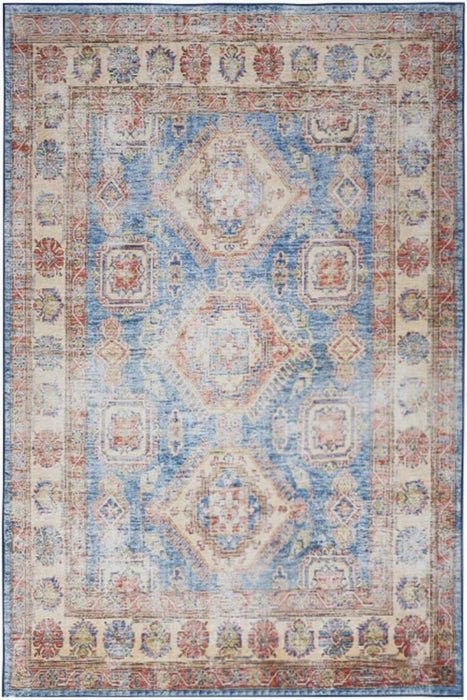 Fulton FUL08 Blue/Ivory Area Rug - Baconco