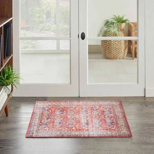 Fulton FUL09 Red Area Rug - Baconco