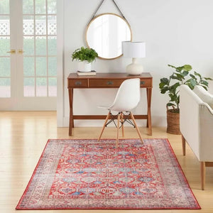 Fulton FUL09 Red Area Rug - Baconco