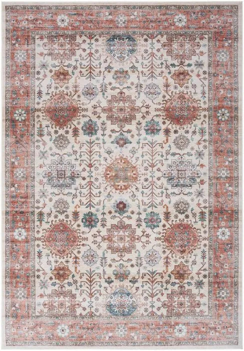 Fulton FUL12 Beige/Multi Area Rug - Baconco