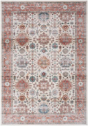 Fulton FUL12 Beige/Multi Area Rug - Baconco