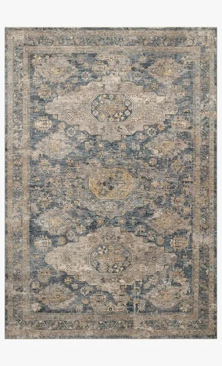 Gaia GAA-02 Denim/Taupe Rug - Baconco