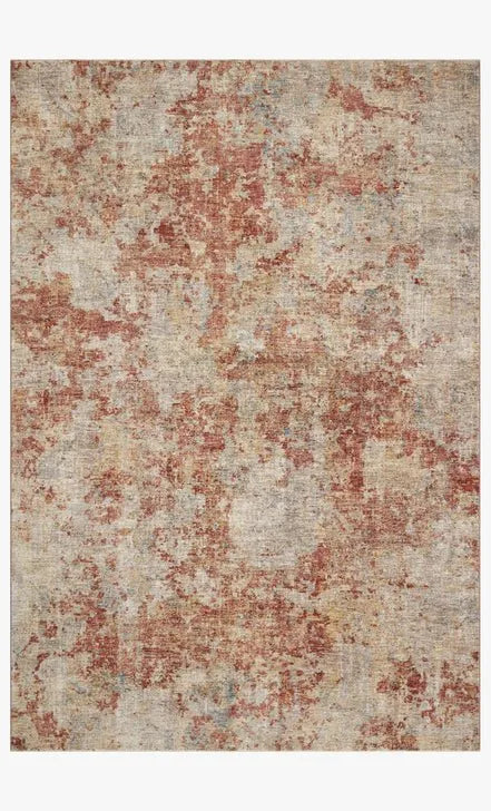 Gaia GAA-03 Taupe/Brick Rug - Baconco