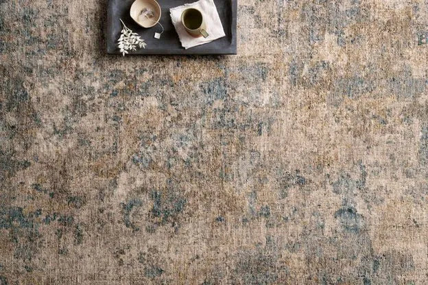 Gaia GAA-03 Taupe/Denim Rug - Baconco