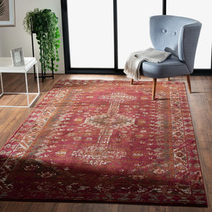 Gala Lr81378 Red/Chestnut Brown Rug - Baconco