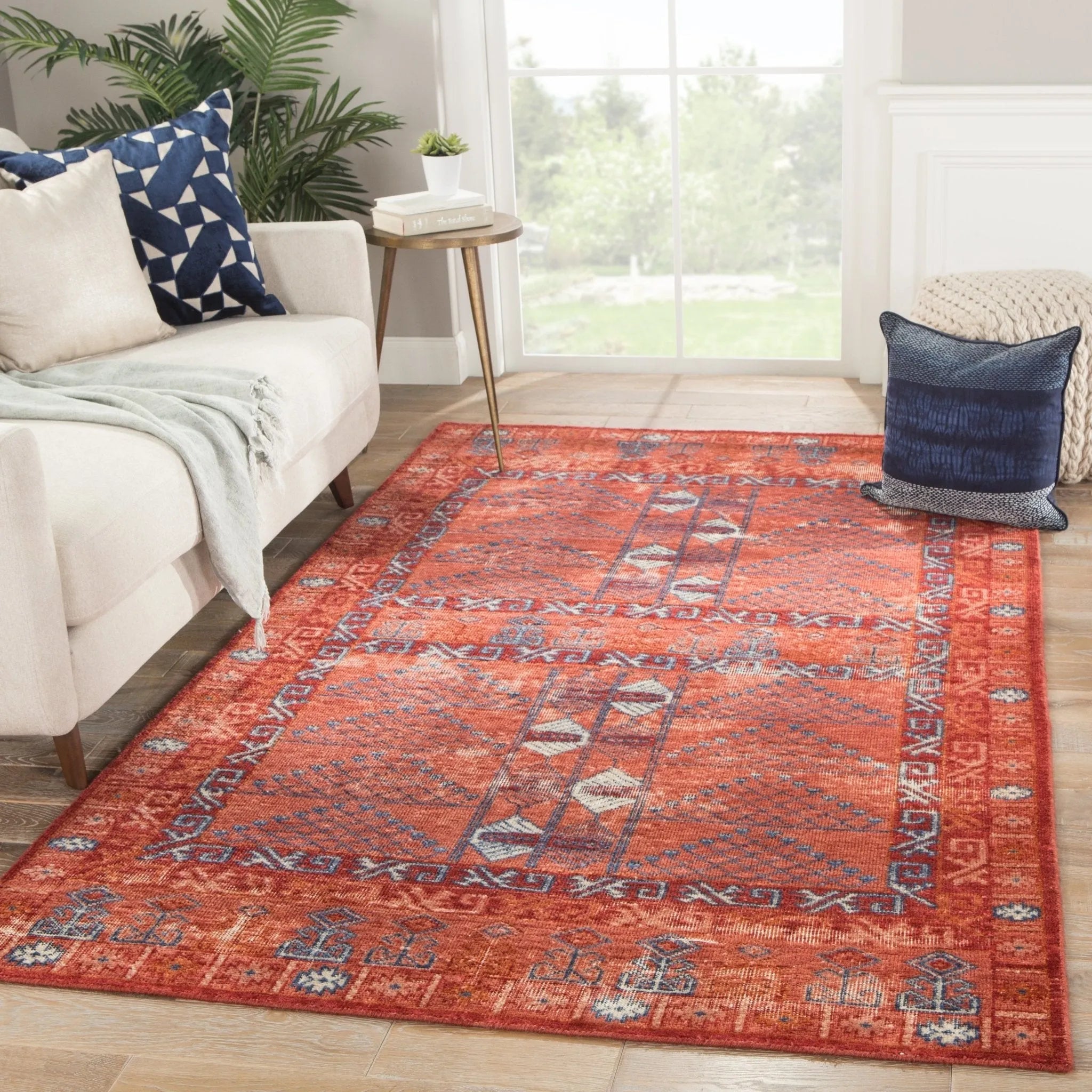 Gallant Glt02 Montreal Red/Blue Rug - Baconco