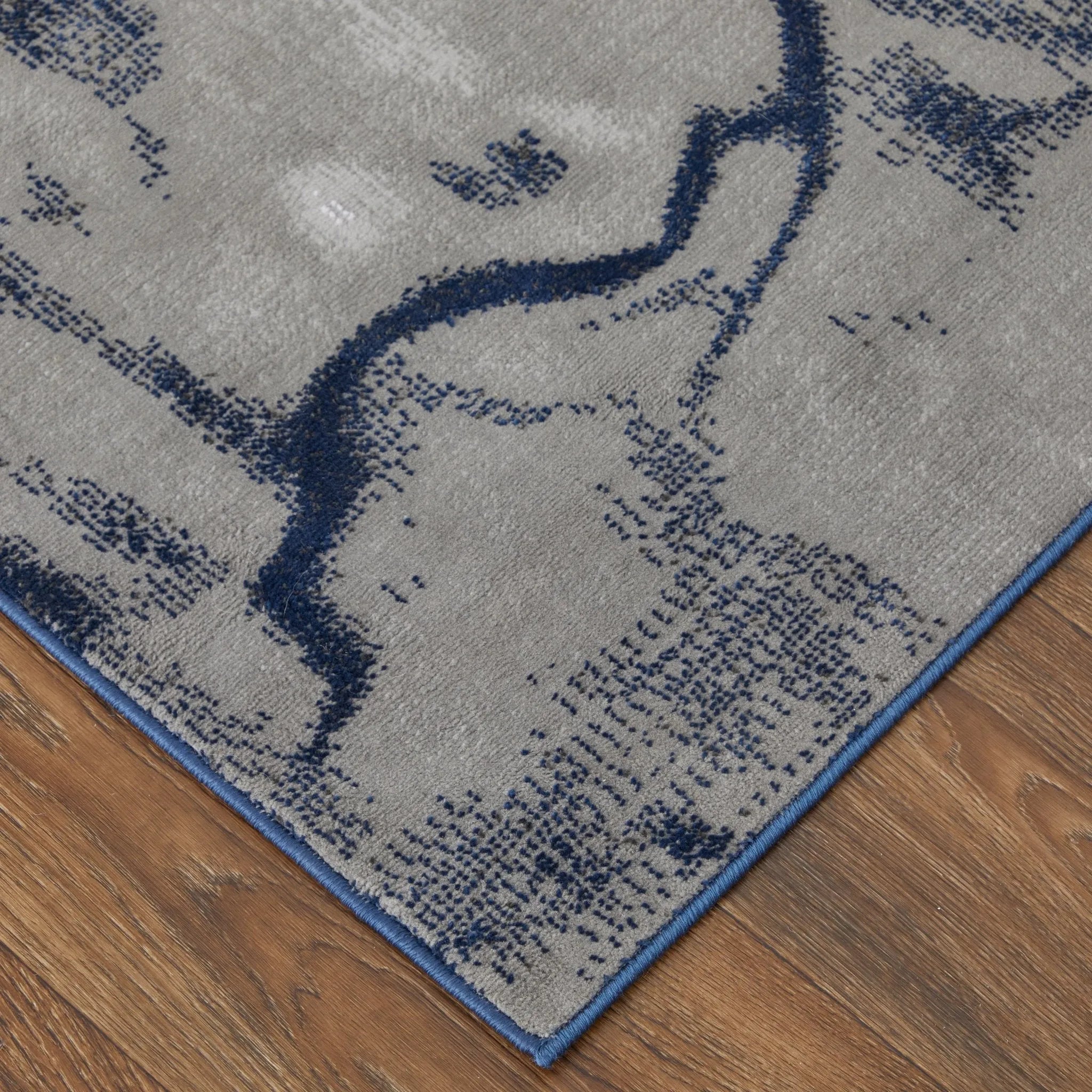 Gaspar 78739KTF Blue/Grey Rug - Baconco