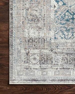 Gemma GEM-05 Silver/Blue Rug - Baconco