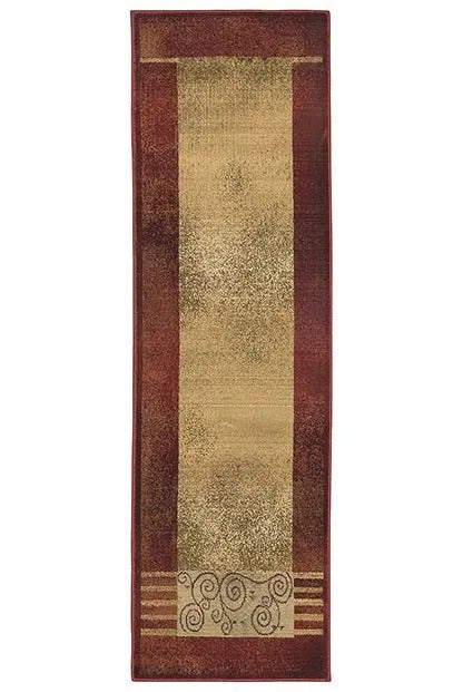 Generations 213R Red/ Beige Rug - Baconco