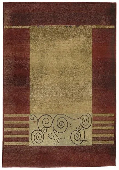 Generations 213R Red/ Beige Rug - Baconco