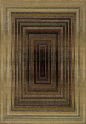 Generations 281J Beige/ Green Rug - Baconco