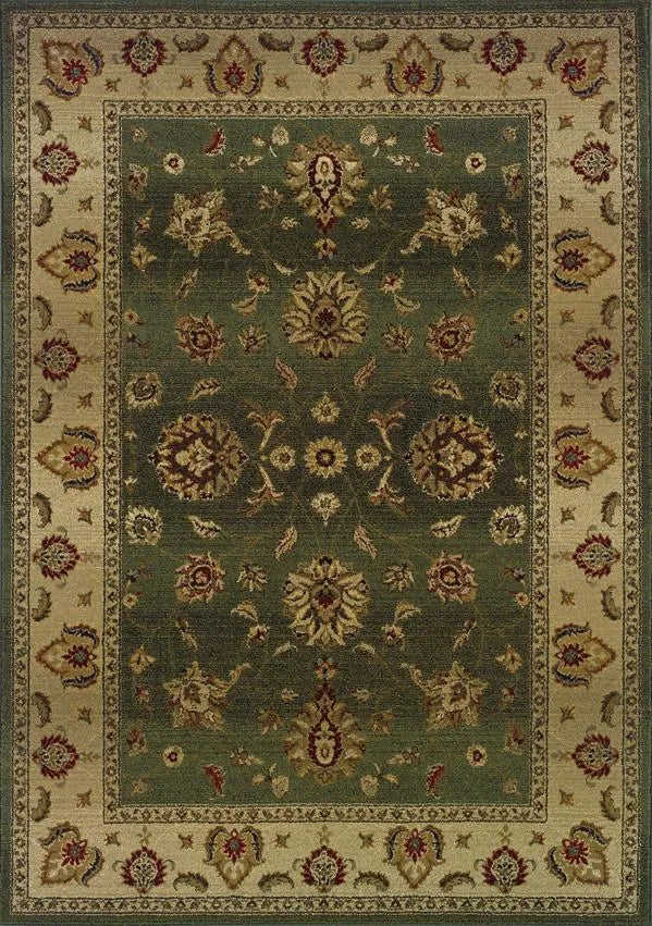 Genesis 34F Green/ Beige Rug - Baconco