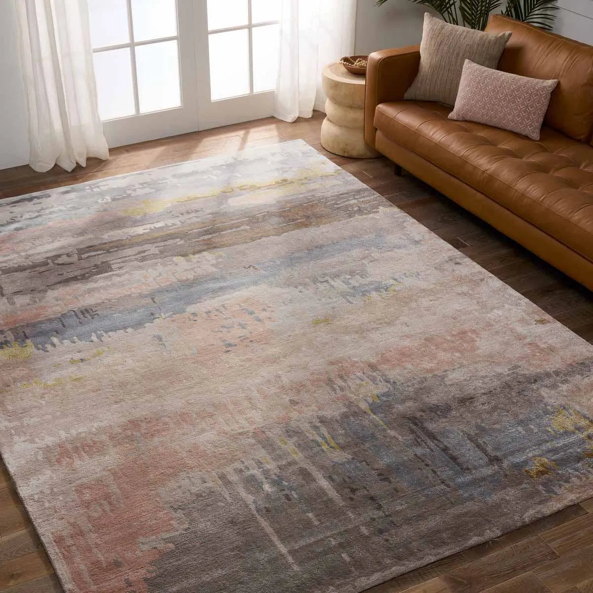 Genesis Ges17 Benna Blush/Light Blue Rug - Baconco