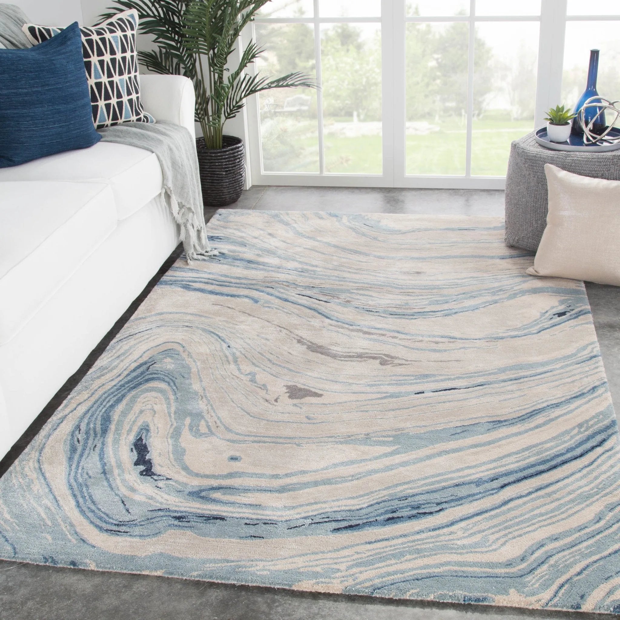 Genesis Ges22 Atha Blue/Gray Rug - Baconco