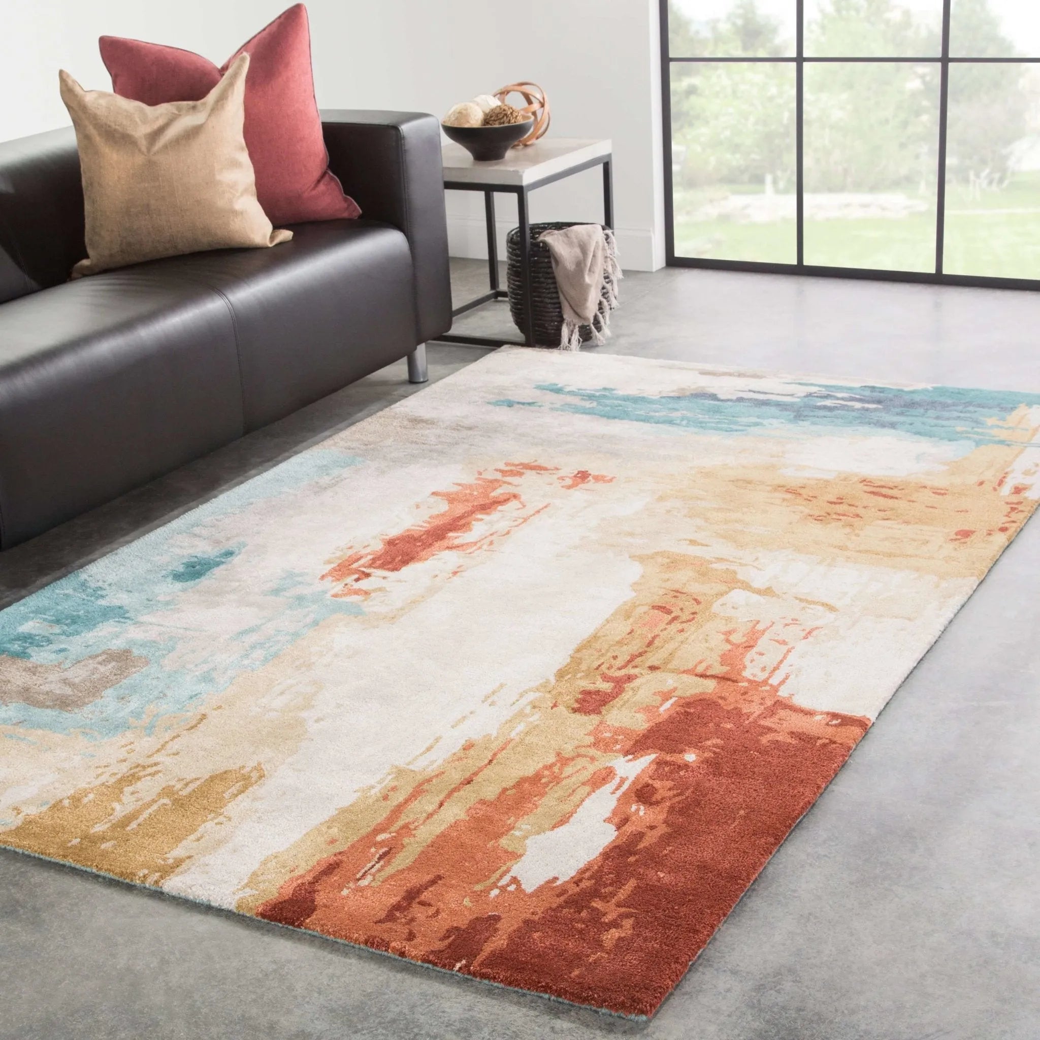 Genesis GES30 Swisher Feather Gray/Mango Rug - Baconco