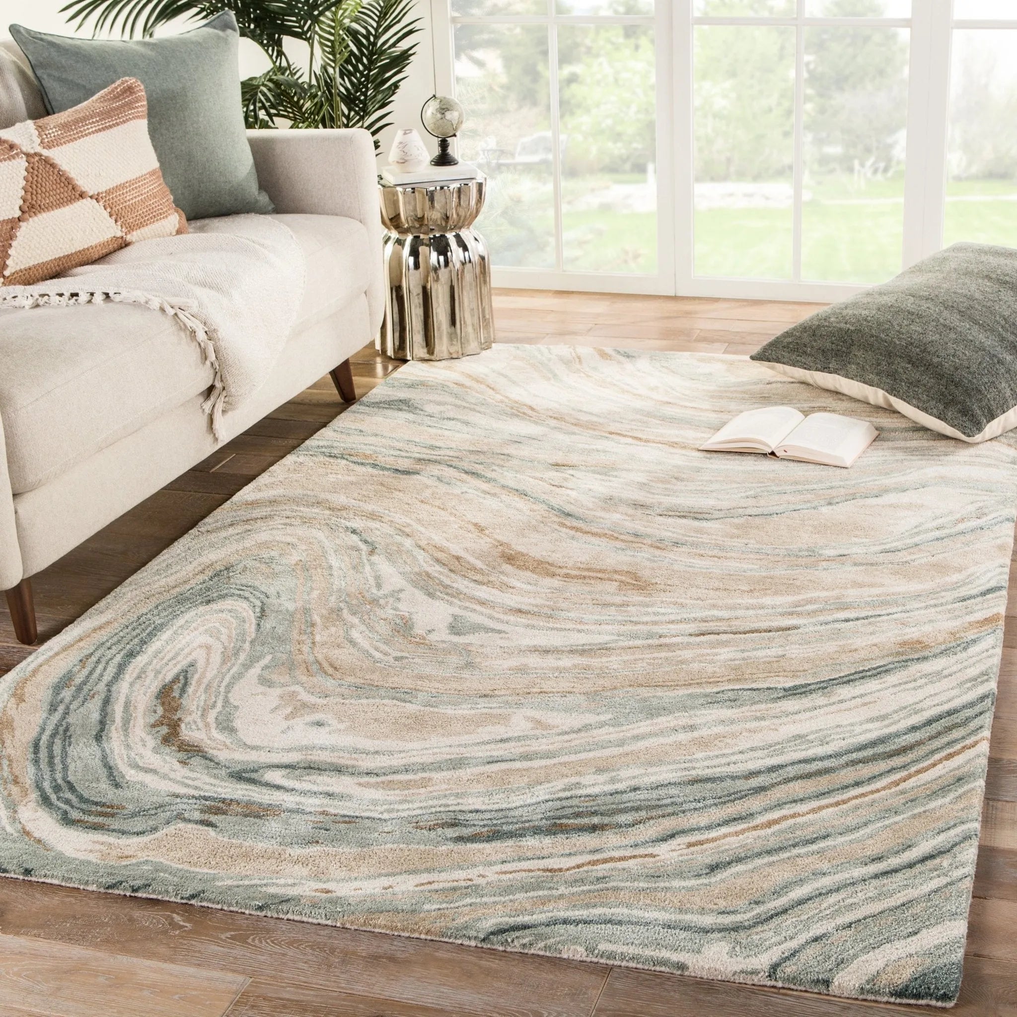 Genesis GES33 Atha Tan/Gray Rug - Baconco