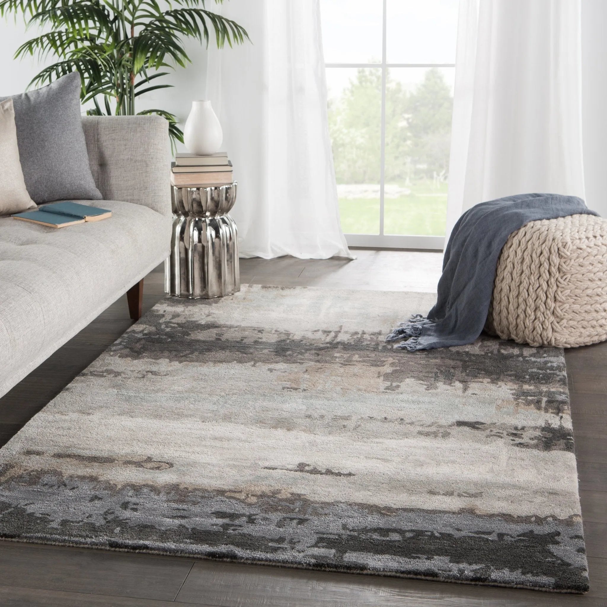 Genesis GES34 Benna Black/Gray Rug - Baconco