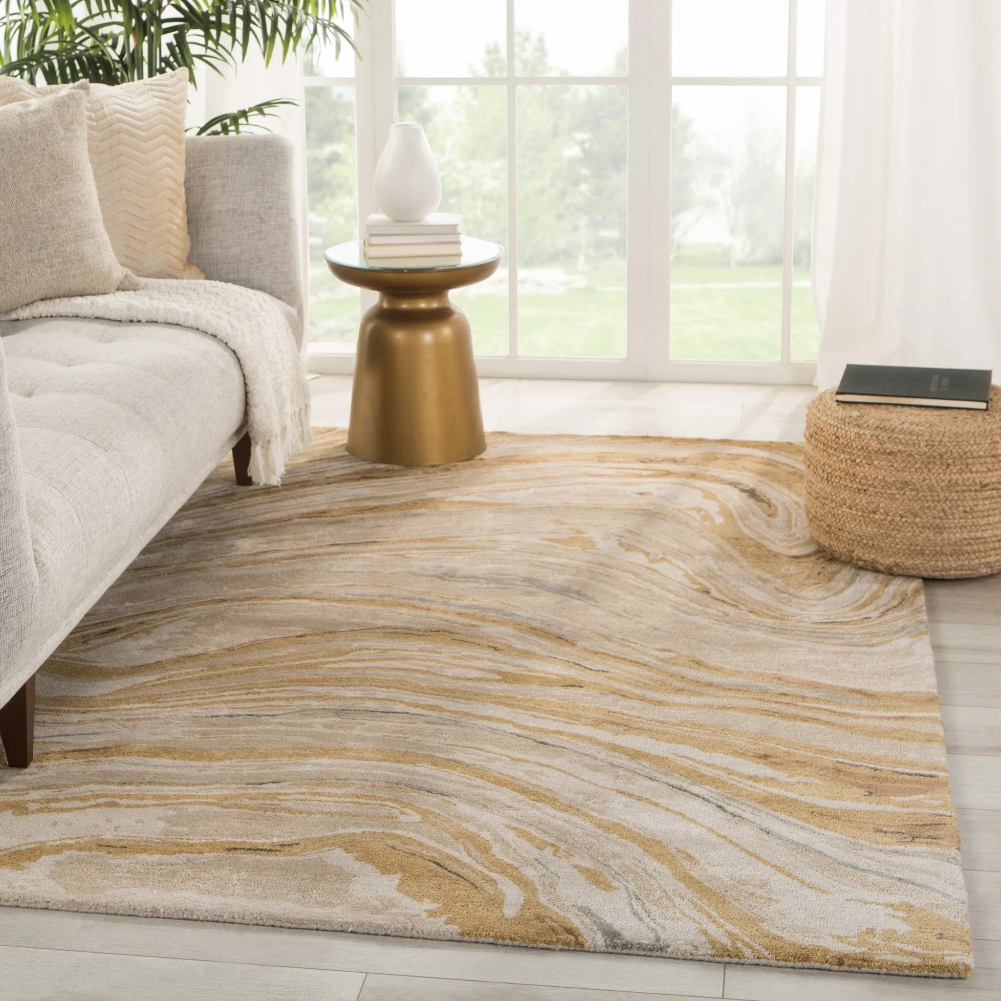 Genesis Ges36 Atha Gold/Beige Rug - Baconco