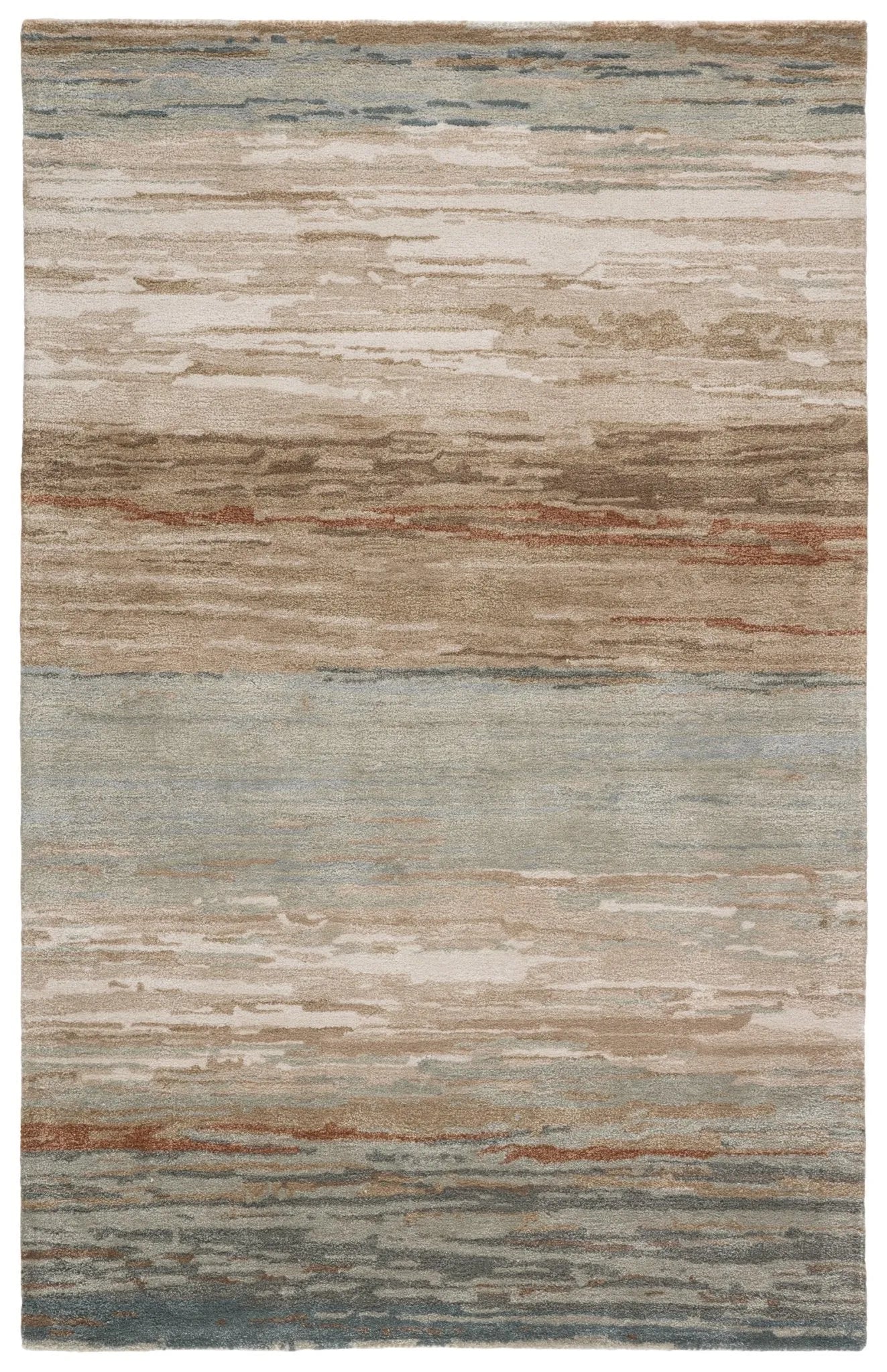 Genesis Ges39 Mondrian Tan/Light Gray Rug - Baconco