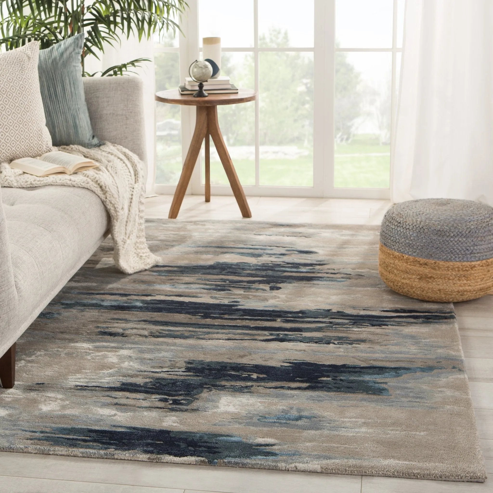 Genesis Ges40 Ryenn Dark Blue/Gray Rug - Baconco