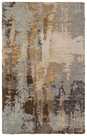 Genesis Ges44 Matcha Gray/Gold Rug - Baconco