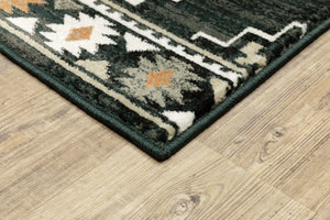 Georgia 605F Charcoal/Ivory Rug - Baconco