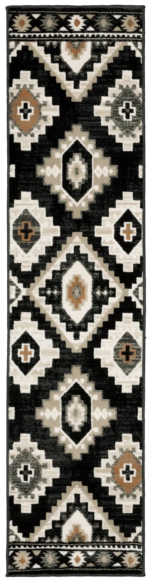 Georgia 605F Charcoal/Ivory Rug - Baconco