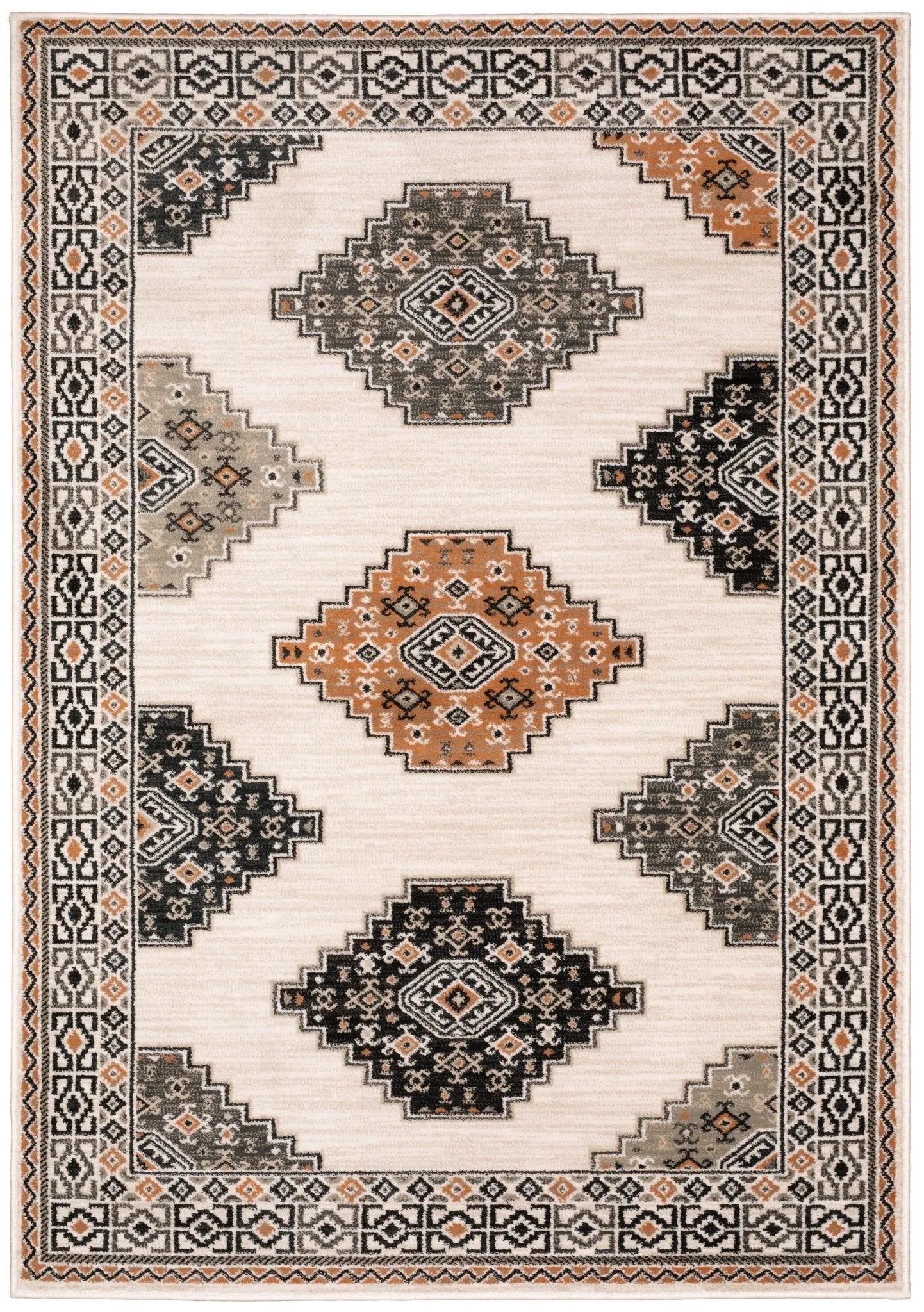 Georgia 640A Ivory/Multi Rug - Baconco