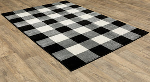 Georgia 678D Black/Ivory Rug - Baconco