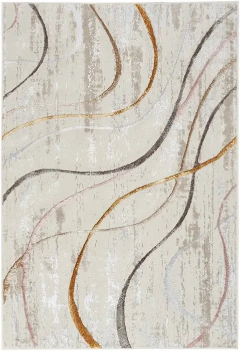 Glitz GLZ01 Ivory/Multi Rug - Baconco