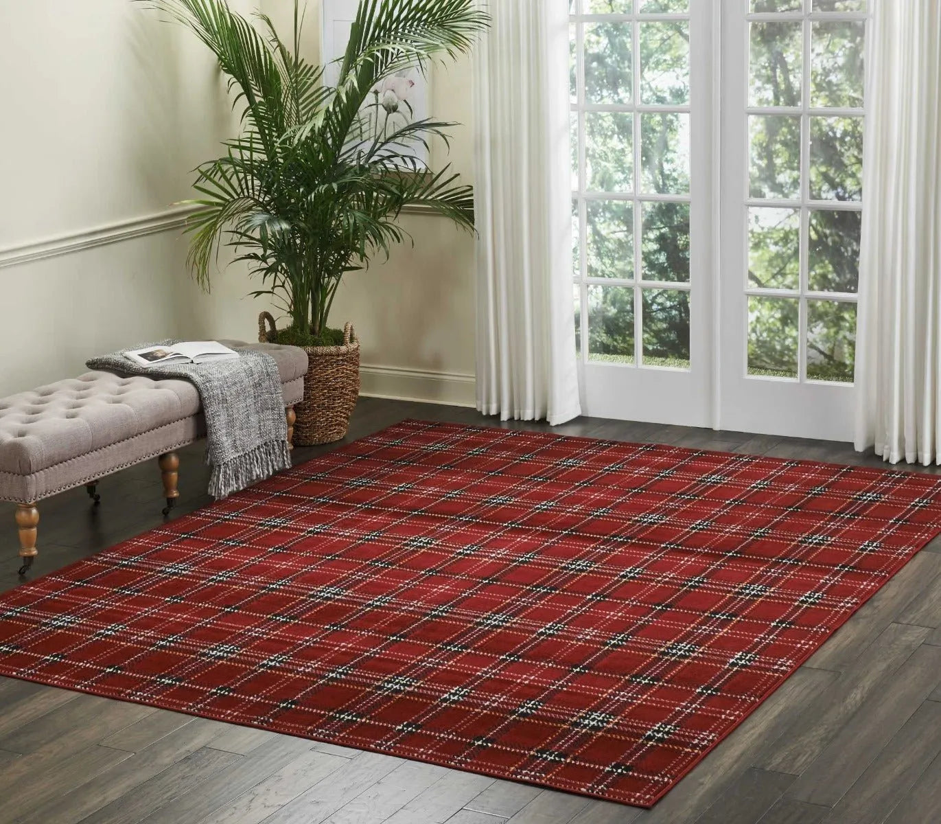 Grafix Grf03 Red Rug - Baconco