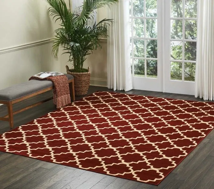 Grafix GRF08 Red Rug - Baconco