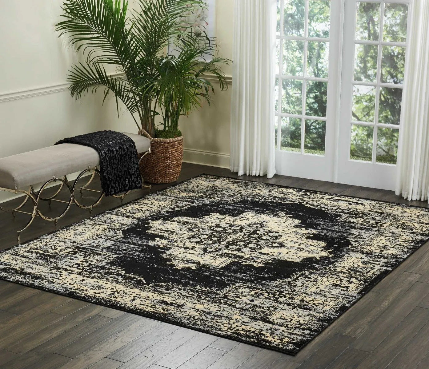 Grafix Grf14 Black Rug - Baconco