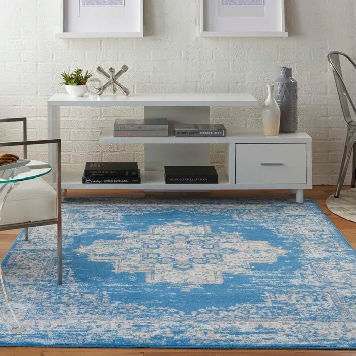 Grafix GRF14 Blue Rug - Baconco