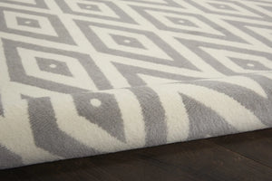 Grafix GRF18 White/Grey Rug - Baconco