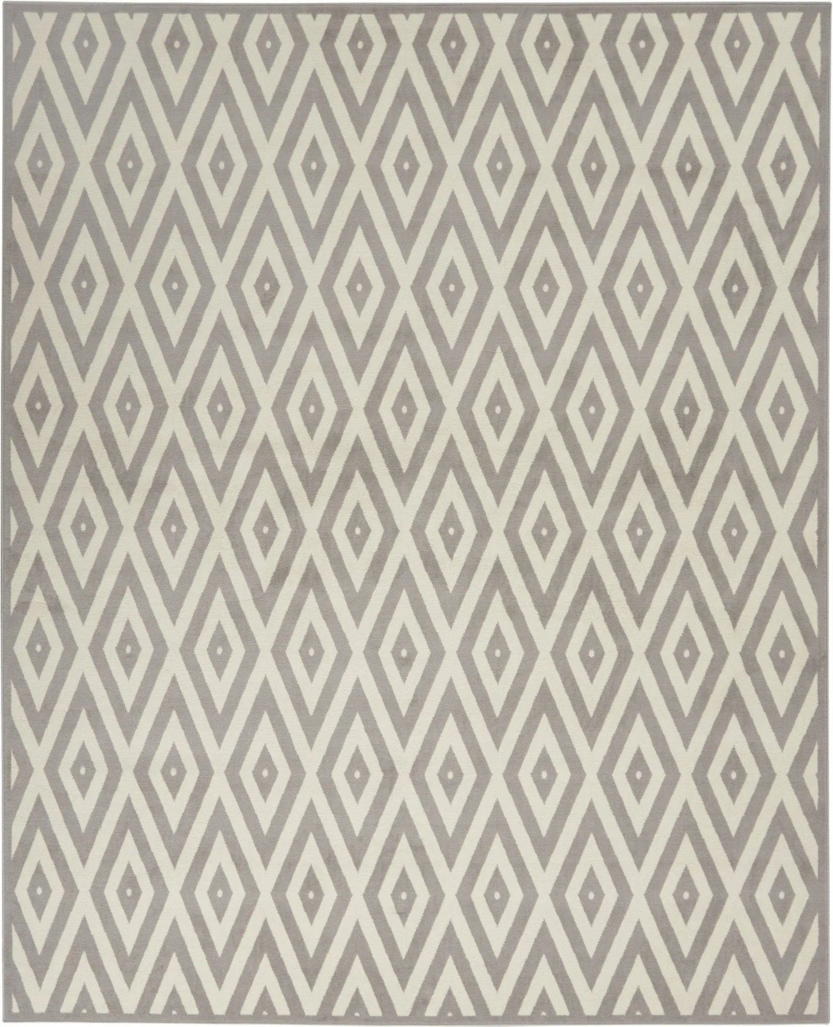 Grafix GRF18 White/Grey Rug - Baconco