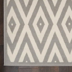 Grafix GRF18 White/Grey Rug - Baconco