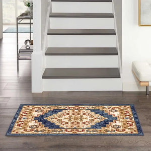 Grafix GRF43 Navy/Gold Area Rug - Baconco