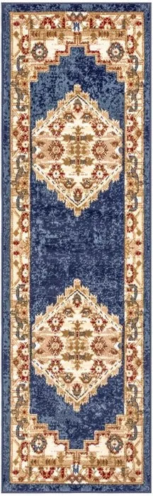 Grafix GRF43 Navy/Gold Area Rug - Baconco