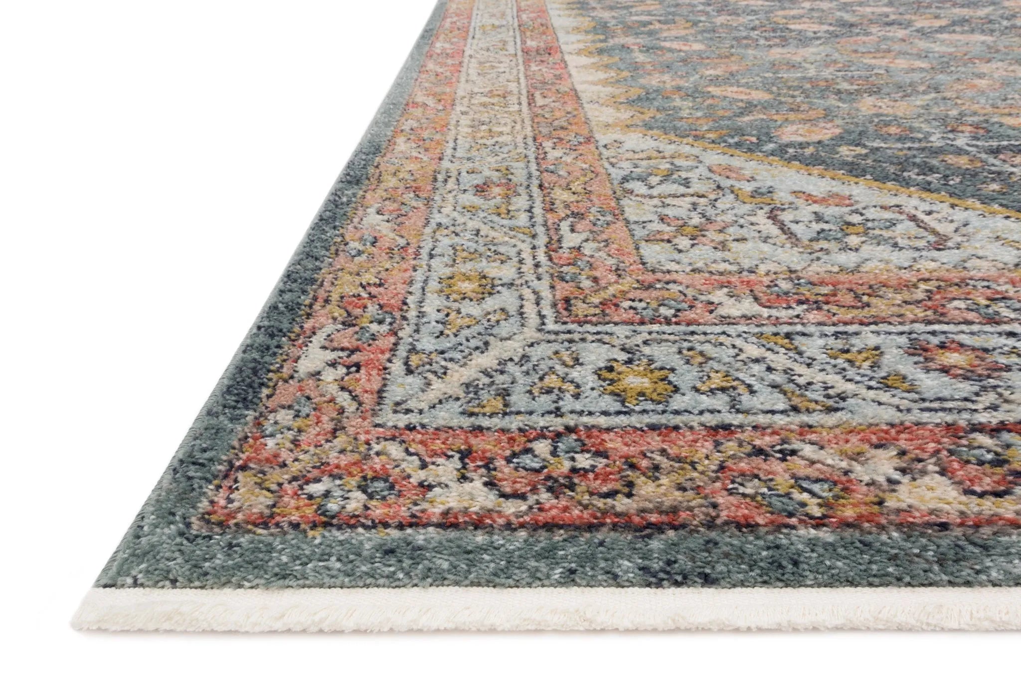 Graham by Magnolia Home GRA-01 Blue/Persimmon Rug - Baconco