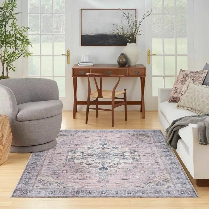 Grand Washables GRW03 Blush Rug - Baconco