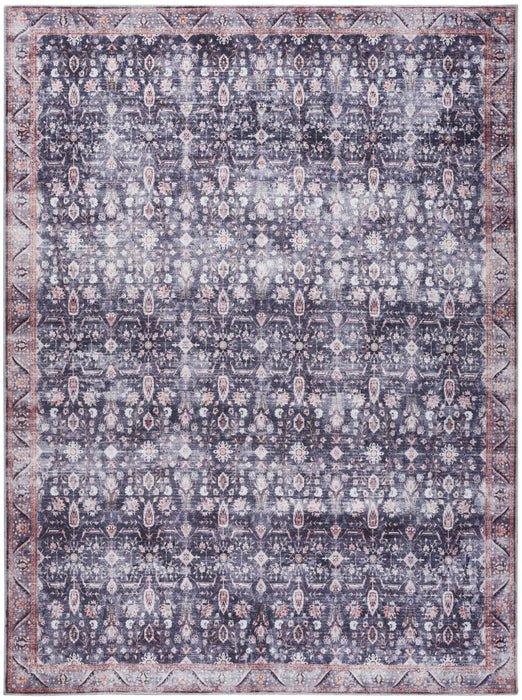 Grand Washables GRW06 Navy/Ivory Rug - Baconco