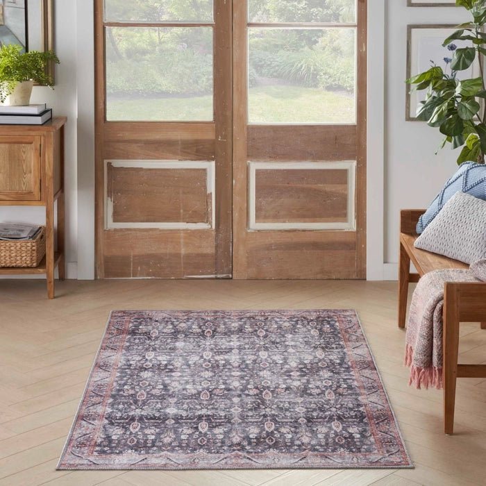 Grand Washables GRW06 Navy/Ivory Rug - Baconco