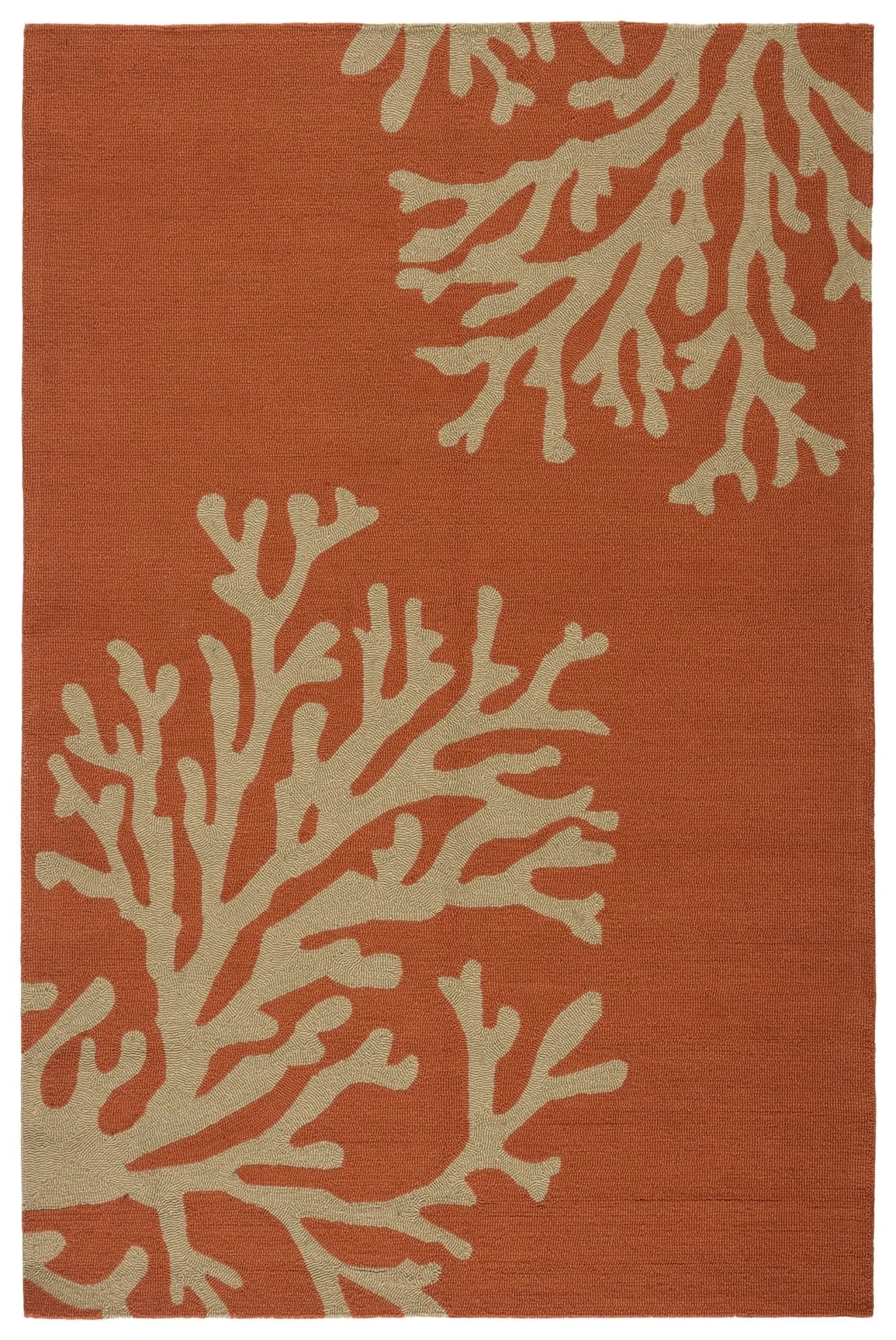 Grant I-O Gd01 Bough Out Orange/Taupe Rug - Baconco