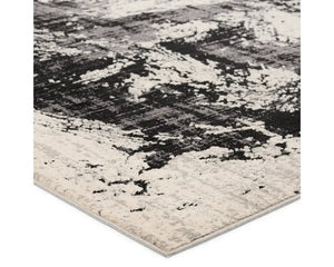 Graphite GRA02 Black/Cream Rug - Baconco