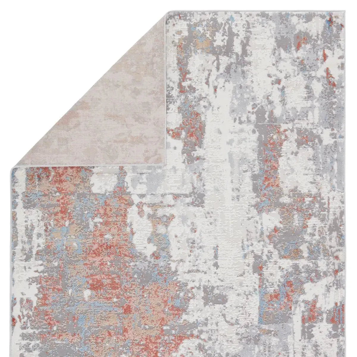 Grotto GRO01 Grey/Red Rug - Baconco