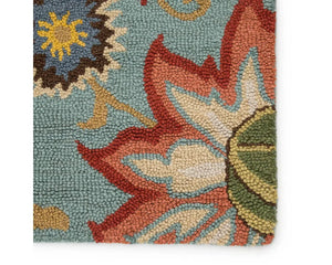 Hacienda HAC09 Zamora Light Turquoise Rug - Baconco