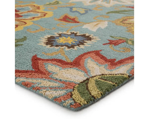 Hacienda HAC09 Zamora Light Turquoise Rug - Baconco