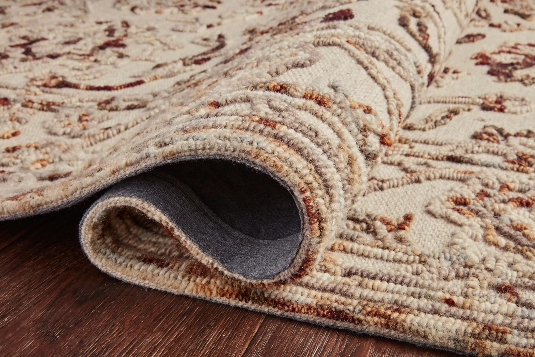 Halle Hae-03 Taupe/Rust Rug - Baconco