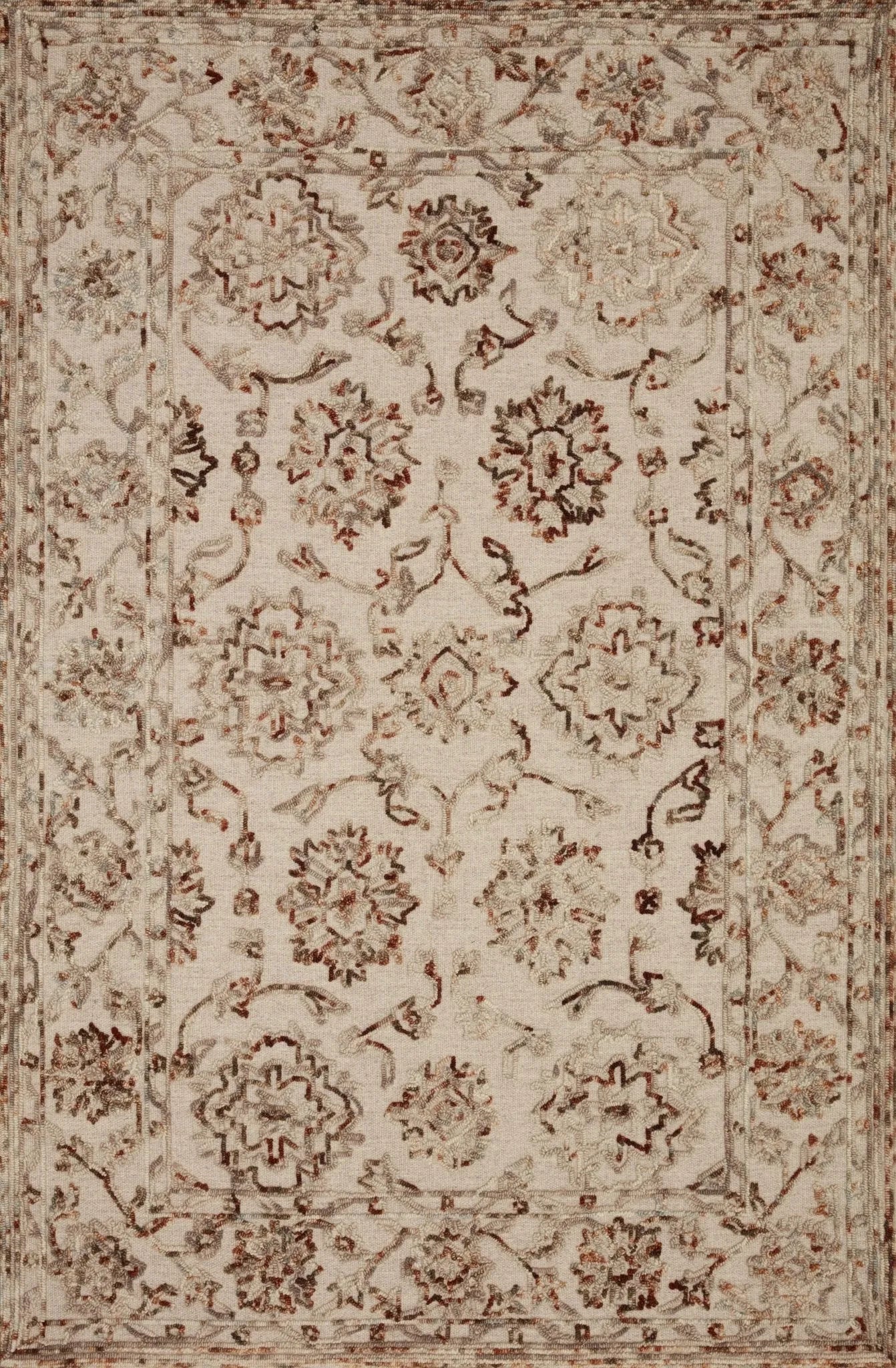 Halle Hae-03 Taupe/Rust Rug - Baconco